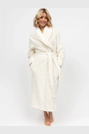 Cyberjammies Striped Sealskin Fleecy Dressing Gownxlarge