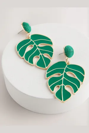 Next Palm Leaf Statement Earringsun