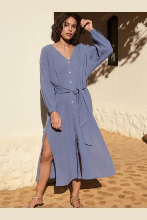 Next Textured Crinkle Cover-Up With Linen38