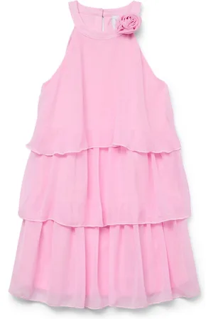 VERO MODA Tiered Ruffle Dress With Corsage Detail116122cm