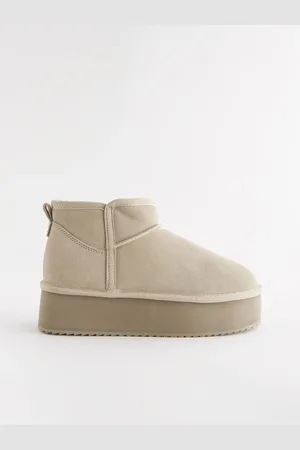 Next Bottes en daim doublées de fausse fourrure à super plateforme et hydrofuges