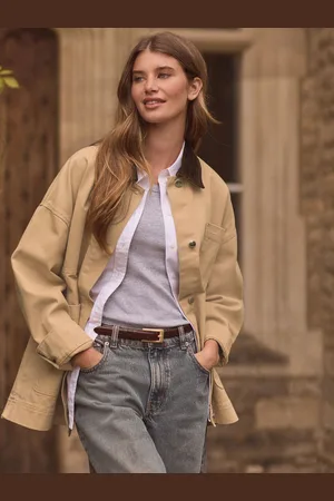 Next Velours côtelé Col Worker 100% Cotton Veste42