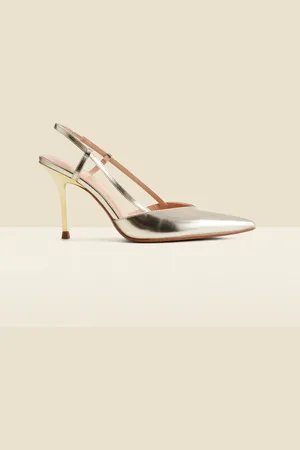 Sosandar Flared talons Slingback Escarpin