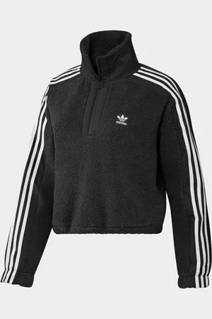 adidas Sweat-shirt zippé 3-Rayure Teddy 1/2 Sweat-shirt zippé24-26