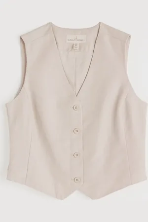 Seasalt Cornwall Erica Linen Blend Waistcoat40