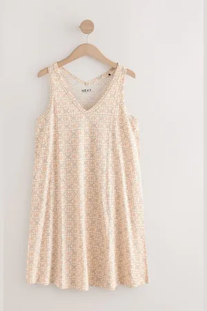Next Sleeveless V-Neck Slouch DressL Reg