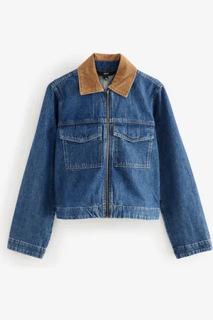 Next Clean Denim à fermeture éclair 100Veste en coton48