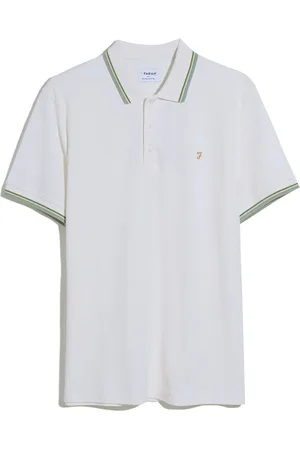 Farah Nature 100% coton biologique Alvin col à pointes Manches longues PolosGrand