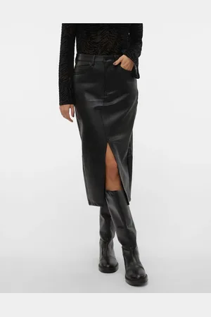 VERO MODA Jupe mi-longue similicuir36