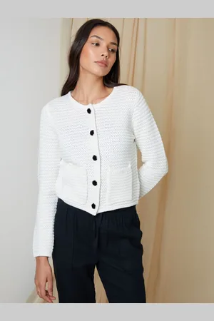 Threadbare Button Up Knitted Black Cardigan42