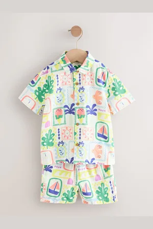 Next Ensemble chemise et short imprimés Manches courtes (3mths-7yrs)2 - 3 ans (92 - 98cm)