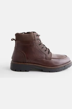 Next Bottes zippées en cuir à bout tablier