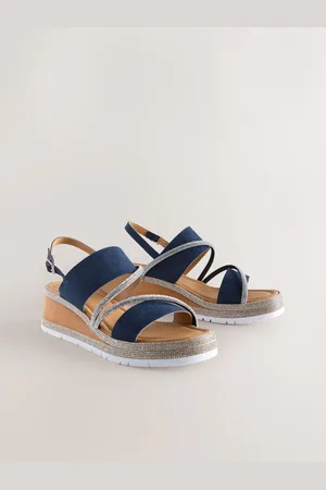 Next Forever Comfort Leather Bling Detail Slingback Sports Compensées Chaussures3.5