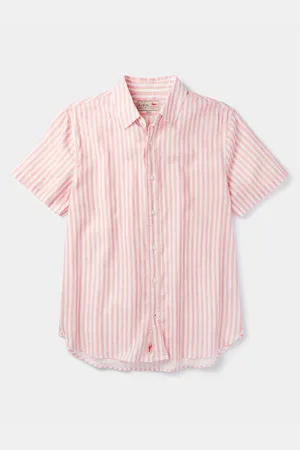 Aubin Pink Fulstow Linen Cotton ShirtMédium