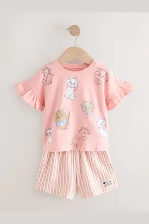 Next Disney Aristocats 100% Cotton T-Shirt and Shorts Set (3mths-7yrs)6874cm