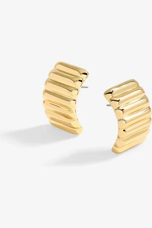Jon Richard Flat Ridge Statement Earringsun