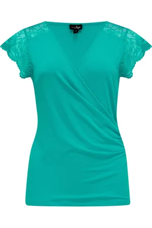 Pour Moi Julie Fuller Bust Slinky Jersey Bordure en dentelle Haut enveloppé38
