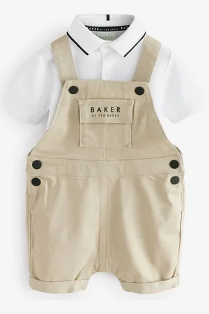 Ted Baker Dungaree And Polo Shirt Set8086cm