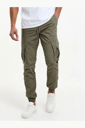 Threadbare Coton Coupe ajustée Cuffed Cargos 100% Cotton PantalonsL