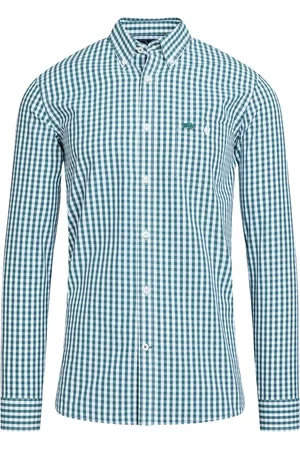 Raging Bull 100% Coton Manches longues Classic Vichy ChemisesS