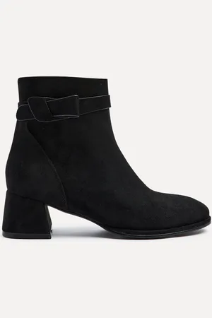 Linzi Sable Block Heeled Ankle Boots