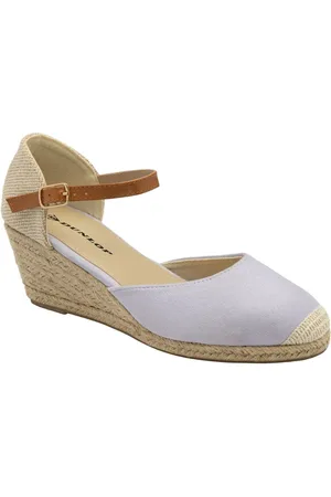Dunlop Sandales femme compensées à espadrilles