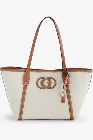 Guess Sebina Canvas Logo Sac cabas BagUn an
