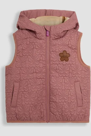 JoJo Maman Bébé Butterfly Quilted Puffer Gilet8692cm