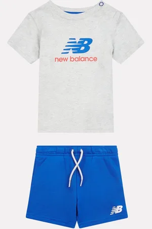 New Balance Kids Colourblock Jersey 100% Cotton T-Shirt & Shorts Set8086cm