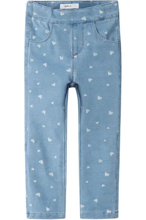 NAME IT Coupe Fleure Caur imprimés Leggings2 - 3 ans (92 - 98cm)