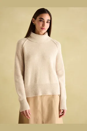 Joules Pull en laine mérinos May avec col roulé détachable46