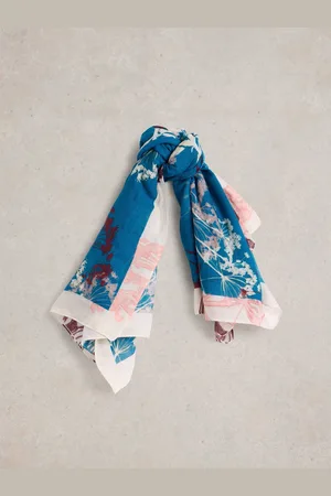 White Stuff Floral Square ScarfUn an