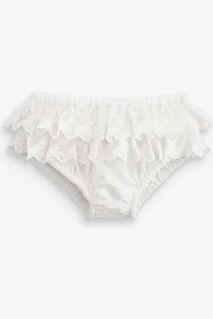 Next Culotte dentelle à volants Bébé 100% coton (0mths-2yrs)18 - Mois 24 (86 - 92cm)