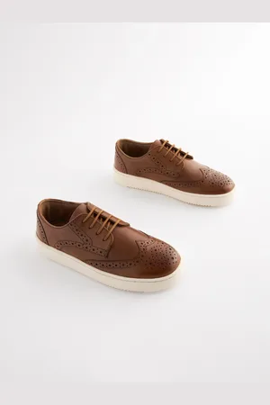 Next Chaussures brogue en cuir à lacets