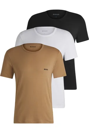 HUGO BOSS Classic Crew Neck 100% Cotton T-Shirts 3 PackL