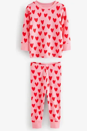 Next 100% Cotton Caur Imprimé Se blottir Pyjamas 1 Lot (9mths-9yrs)3 - 4 ans (98 - 104cm)