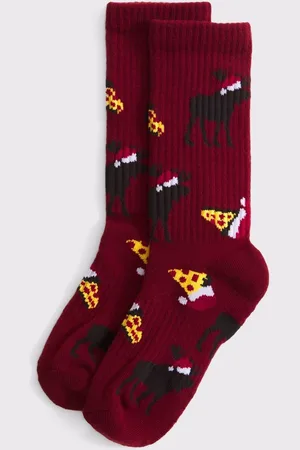 Abercrombie & Fitch Chaussettes Noël Imprimé bleuL-XL