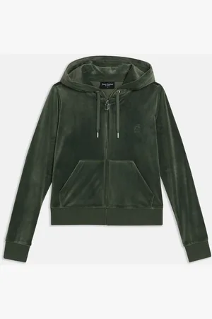 Juicy Couture Sweat à capuche zippé Robertson en velours pour femmeL