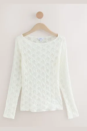 Next Texture Floral Lace Long Sleeve Top52