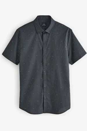 Armani Exchange Chemises Pinstripe Logo Imprimépetit