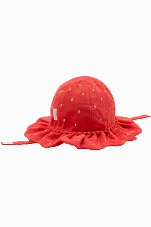 Mori Chapeau fraise 100% coton biologique6268cm
