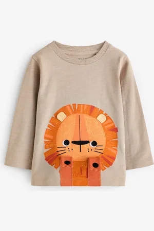 Next 100% Cotton Long Sleeve Interactive T-Shirt (3mths-7yrs)9 - Mois 12 (74 - 80cm)