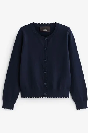 Next Cardigan scolaire à bord festonné Cotton Rich (3-16ans)15 ans (170cm)