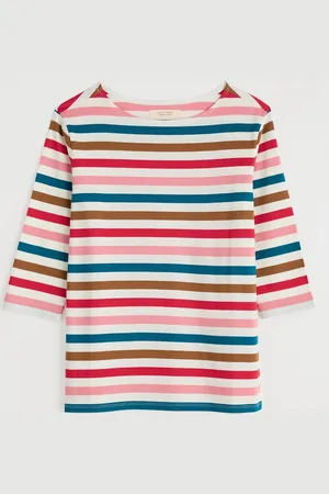 Seasalt Cornwall Haut 100% coton biologique Multi Sailor