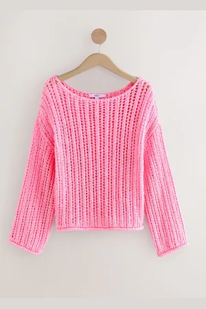 Next Stitchy Off The Shoulder Flare Sleeve JumperL - Regular
