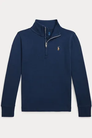 Ralph Lauren Garçons Grey 100% Cotton Quarter Zip Sweat-shirt6 ans (116cm)