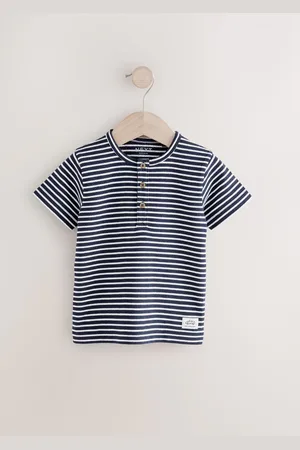 Next Manches courtes Henleys T-shirt à col rond (3mths-7yrs)6 - Mois 9 (68 - 74cm)