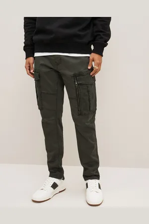 Next Pantalons cargo extensible avec détail zippé36W x 33L (UK 36 L)