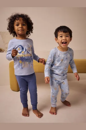 Next Snuggle Fit 100% Cotton Pyjamas 2 Pack (9mths-12yrs)9 - Mois 12 (74 - 80cm)