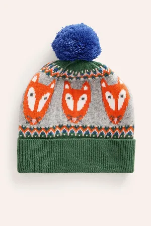 Boden Bonnet tricoté à motif Fair Isle Fox9 - 12 ans (134 - 152cm)
